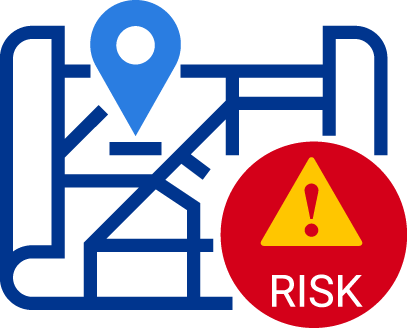 Map icon risk